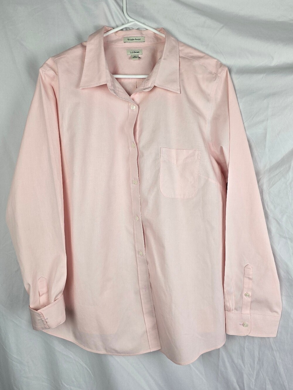 L.L. Bean Wrinkle-Free Pinpoint Oxford Shirt Long-Sleeve Relaxed Fit sz 2X